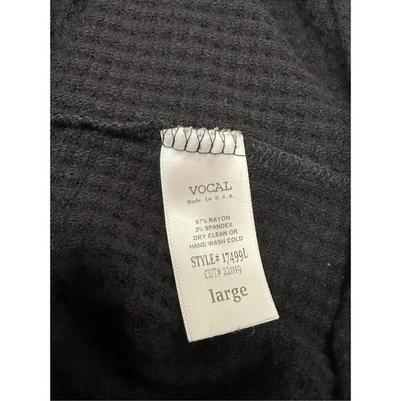 Vocal Apparel Women’s Large Angel Wings Waffle Knit Shirt Rhinestone Grunge Y2K - Picture 7 of 7